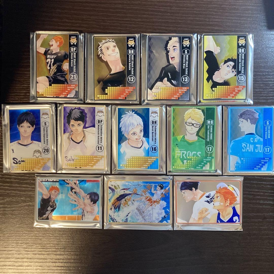 ハイキュー　ステータスカードコレクション　コンプリート　シークレット　西谷　影山 新品 ハイキュー ステータスカード コレクション 西谷